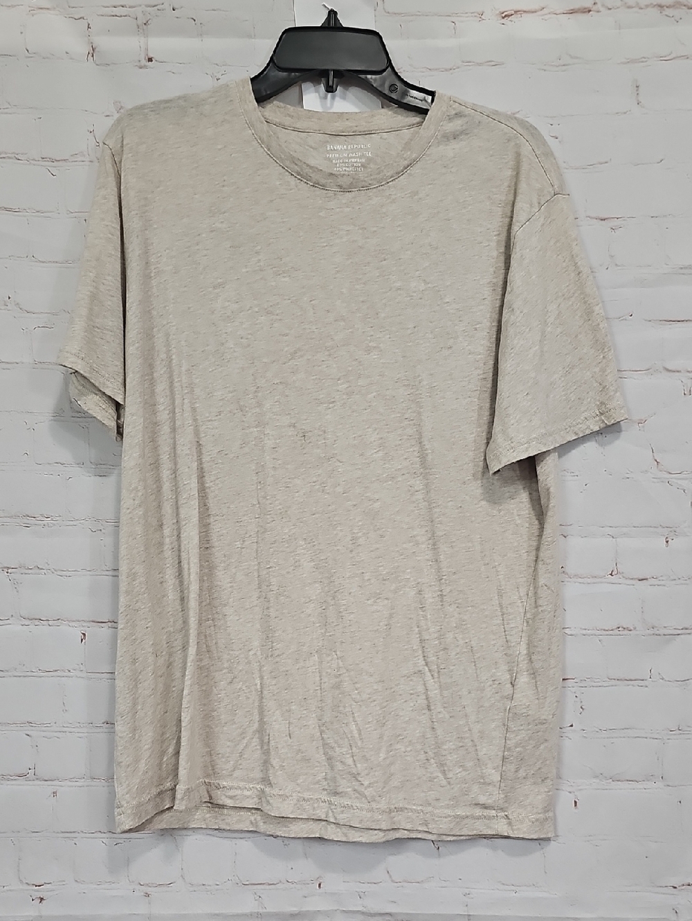 Banana Republic Light Heather Gray Crew Neck Tee